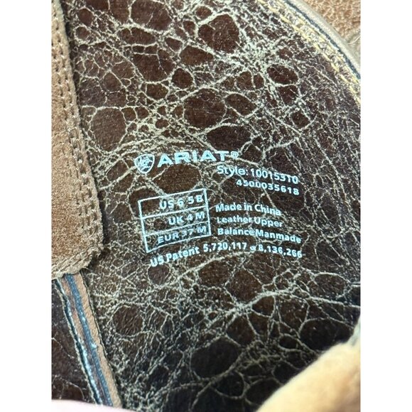 Ariat Women's Heritage Suede Western Cowboy Boots Light Brown Tan Size 6.5B - Picture 8 of 8